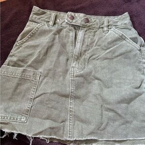 PacSun Khaki Mini Skirt